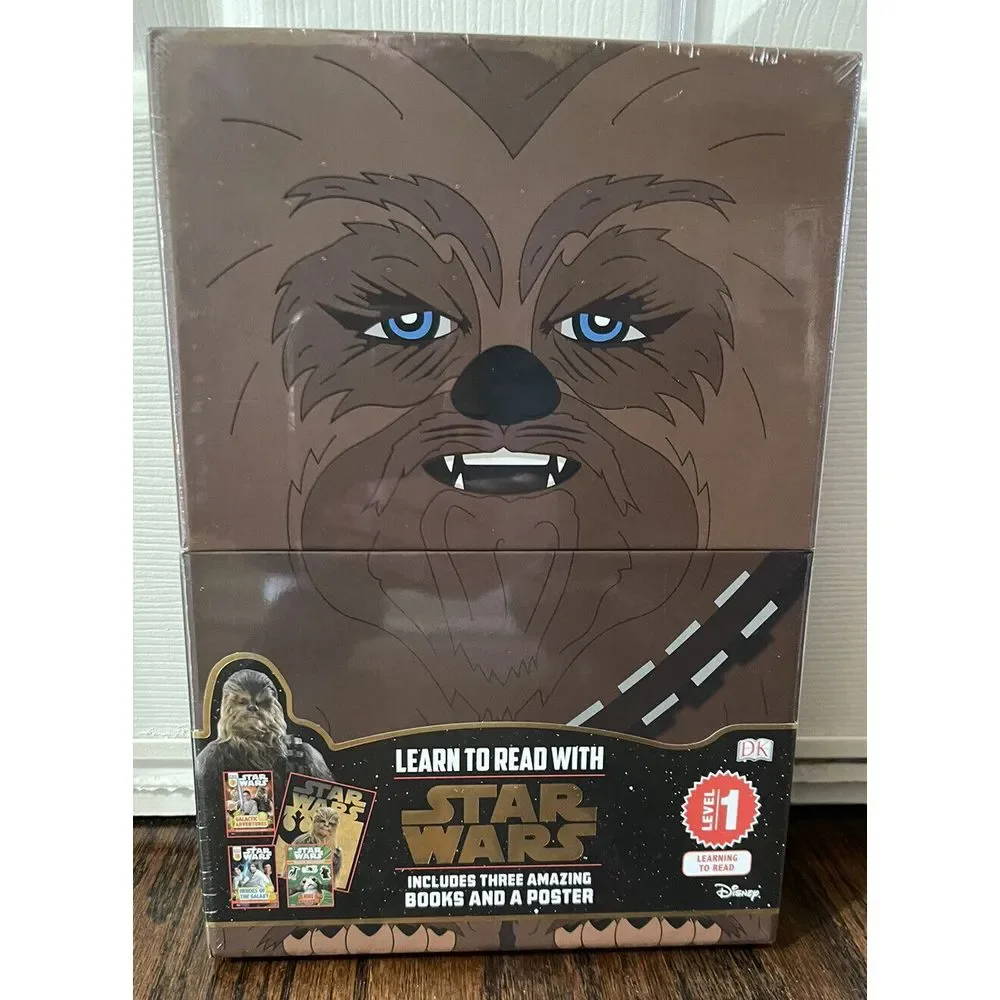 DK Learn to Read With Star Wars includes 3 Amazing‎ Books and A Poster Chewbacca